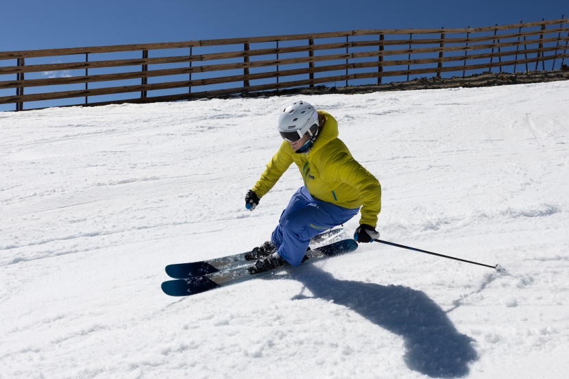 dynastar m-pro 98 w - the large amount of rocker on the tip and tail make the turn feel...