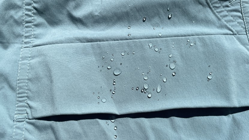 having water resistance is especially apparent when water beads...