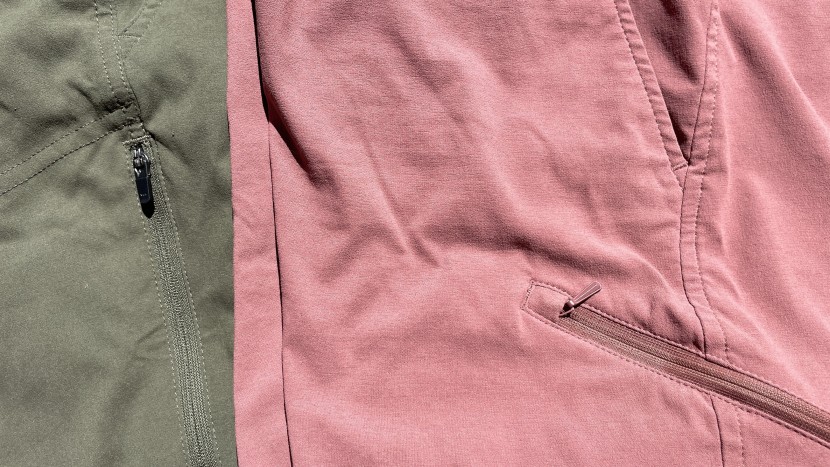 a closer look at the zipper styles and how the older design...