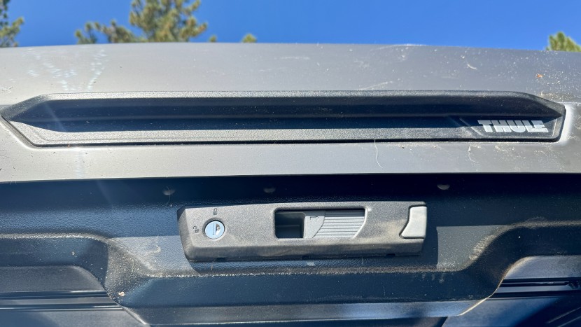 cargo box - we found the thule locking system confidence inspiring.