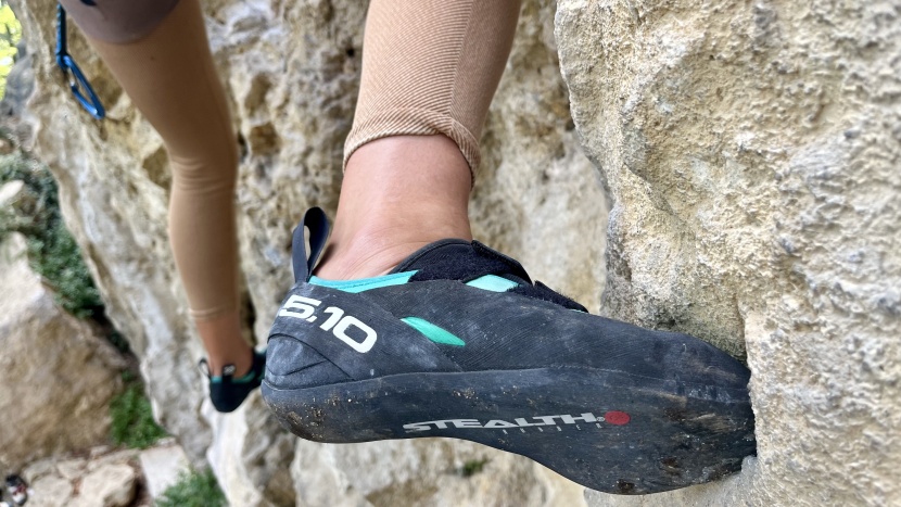 climbing shoes womens - the five ten vcs has stiff sole, quality sticky rubber, and is good...