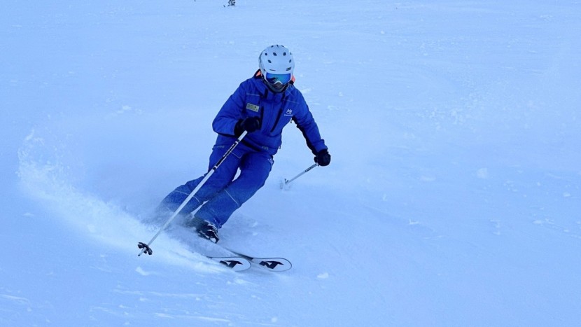 nordica santa ana 97 - we noticed that in every powder shot, the rockered tips of these...