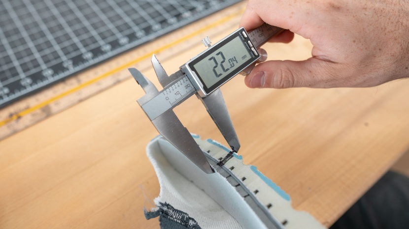 the escalante has only 22 mm of foam.