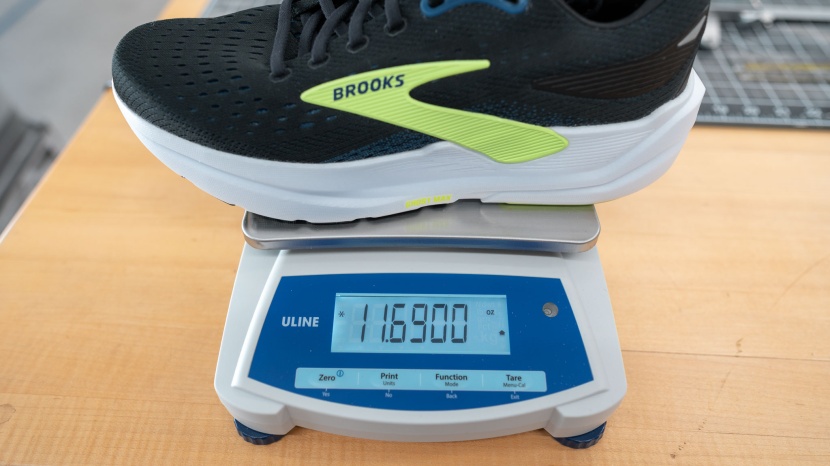 running shoes men - the brooks ghost max 3 is a hefty shoe that tips the scales at 11.69...