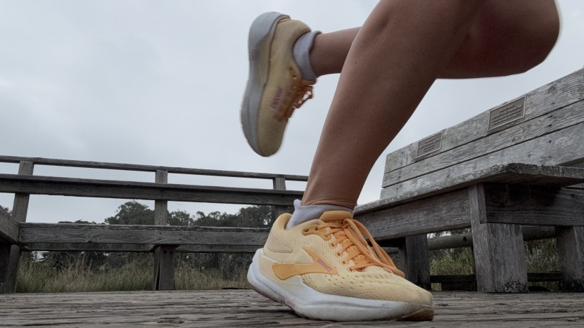 brooks ghost max 3 for women - despite its max cushioning, the midsole feels firm and rigid...