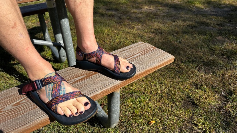 chaco z/cloud - the z/cloud&#039;s criss-crossed webbing gives a secure fit.