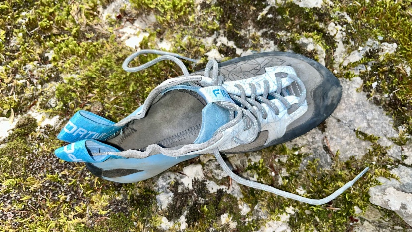 la sportiva finale for women - when you look inside, the unlined leather of the finale is obvious.