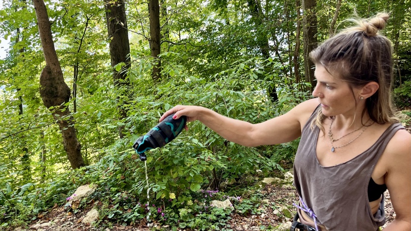 yes it looks weird but sometimes we put water in our shoes during...