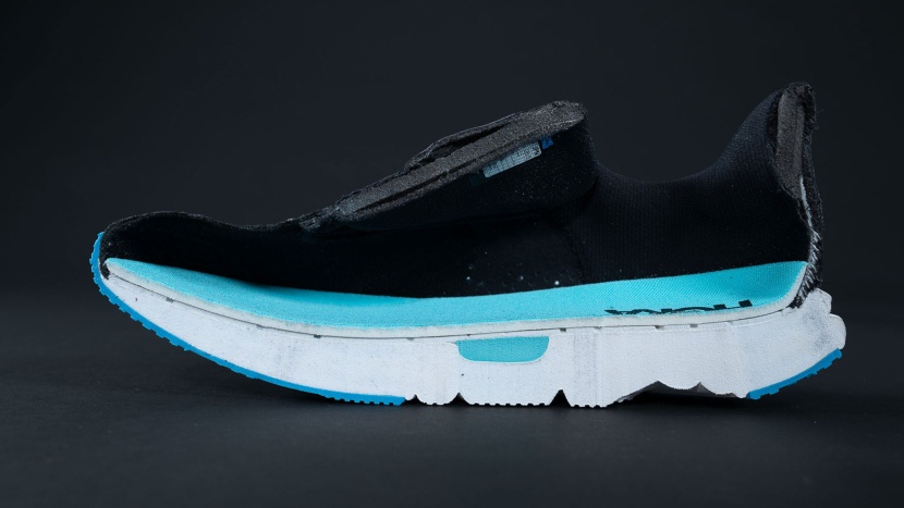 hoka arahi 8 - here you can see some of the medial posting we found uncomfortable...