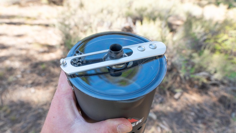 msr reactor - the lid/handle combo locks securely on top of the reactor&#039;s pot...