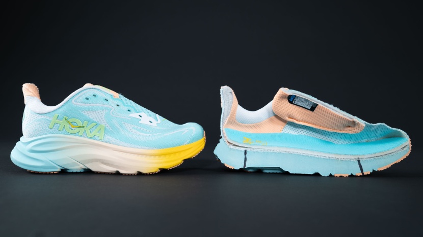 the clifton 10's midsole is packed with cushioning designed to feel...
