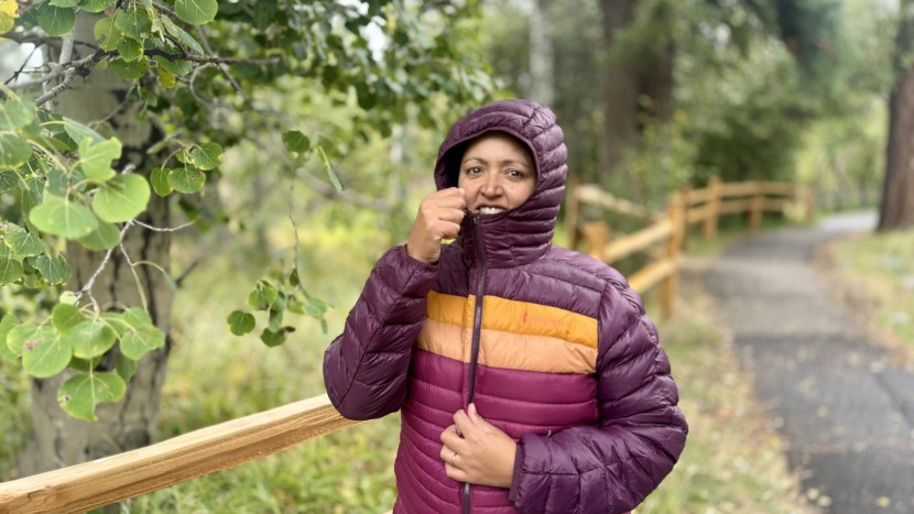 down jacket womens - there is no adjustability on the cotopaxi fuego&#039;s hood, making it...