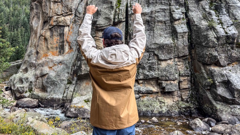 columbia hikebound ii - this relaxed fit jacket allowed us to move our upper body any...