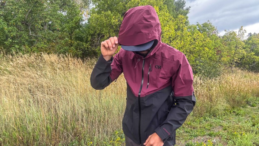 rain jacket men - while the foray&#039;s hood is a little tight to fit over a helmet, it...
