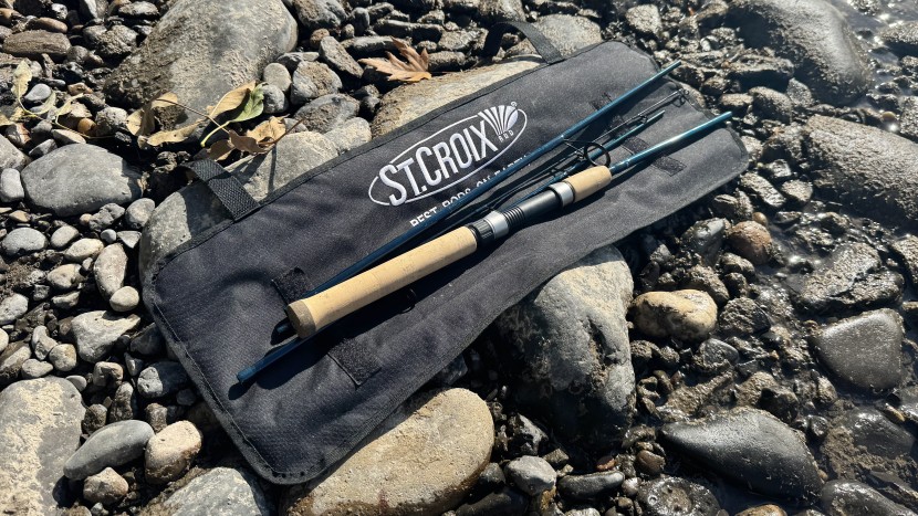 this 4-piece rod rolls up into an included nylon travel case.