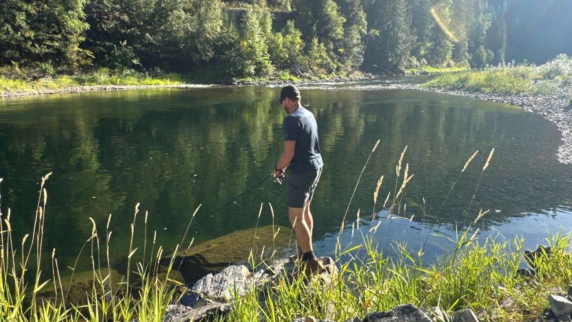 we took the triumph travel rod fishing on rivers, lakes, and small...