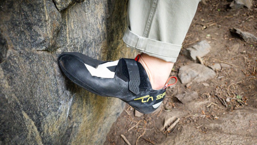 climbing shoes - the unique no-edge toe on the mandala allows you to quickly cover a...