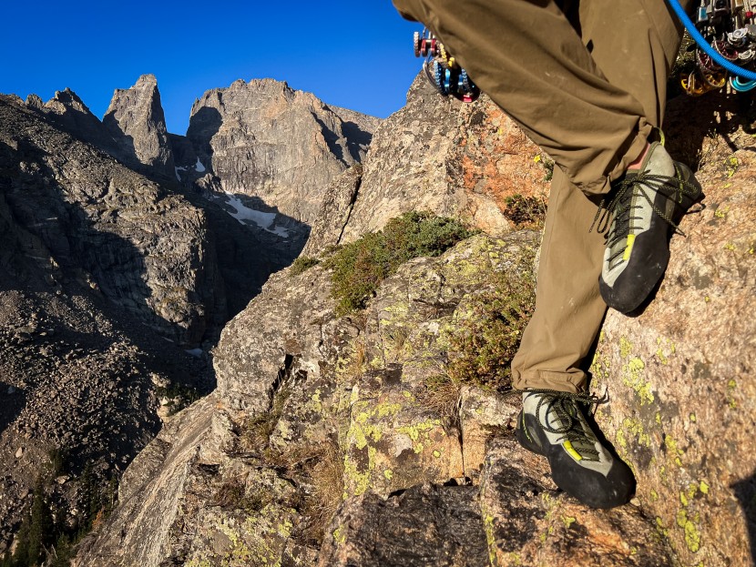 climbing shoes - a flat shoe, like the tc pro, is specifically designed to be worn on...