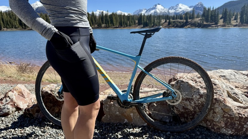 terry hi-rise holster short - the mesh side pockets helped some with breathability, but the...