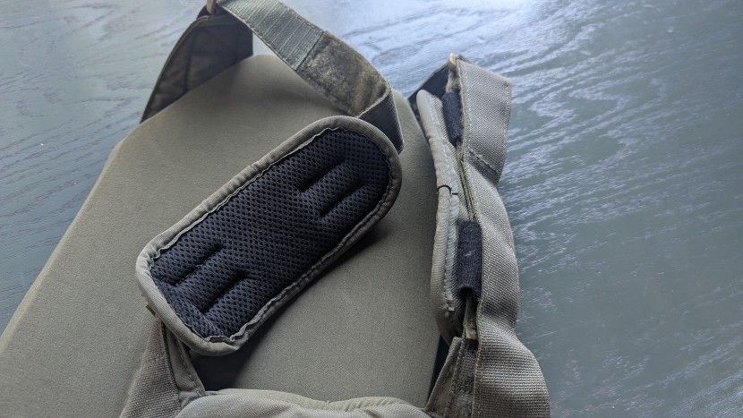 we found the removable shoulder pads quite comfortable, and a...