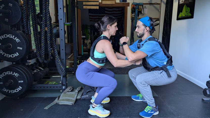 testing out weight vests.