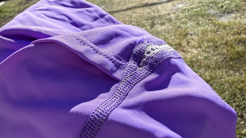 look closely to see the seam fraying near the mesh panel.