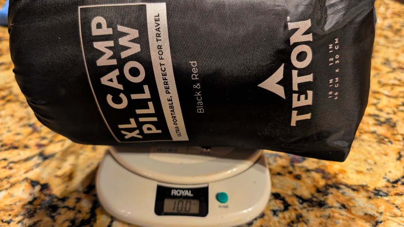 teton sports pillow - the teton weighs in at 10 ounces, which is on the heavier side and...