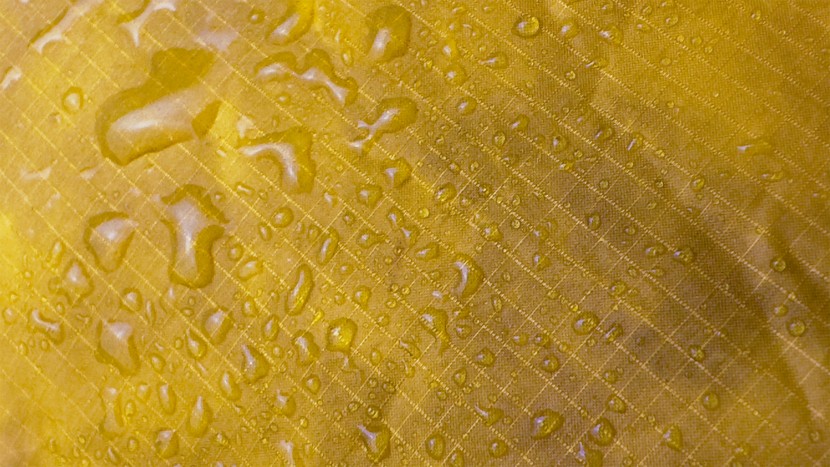 we tested the dwr treatment of the hood and footbox, which did show...