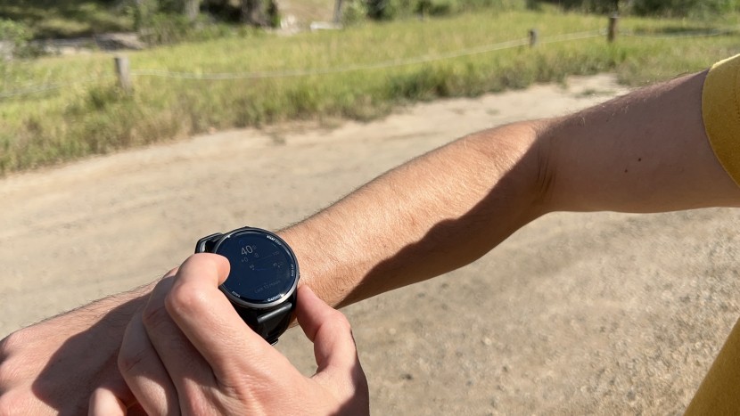 gps watch - the amoled display on the forerunner 970 is bright and easily...