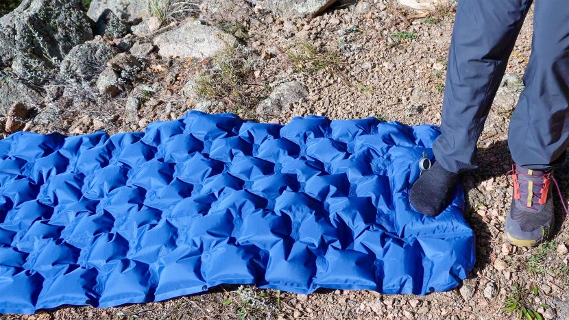 sleeping pad - pad inflation just by using your foot?! &quot;imagine no more&quot;, says the...