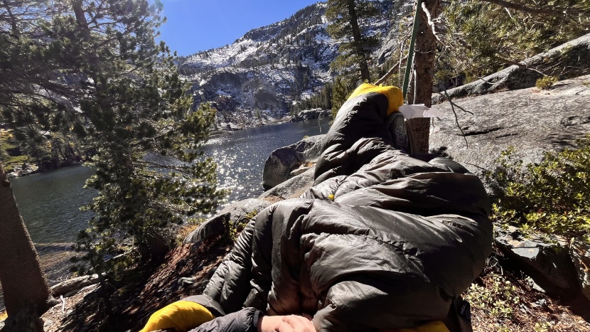 a great sleeping bag can make hanging out in chilly mountain air...