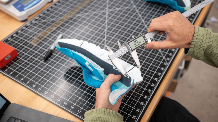 running shoes - the clifton hoka has a significant amount of cushion at its highest...