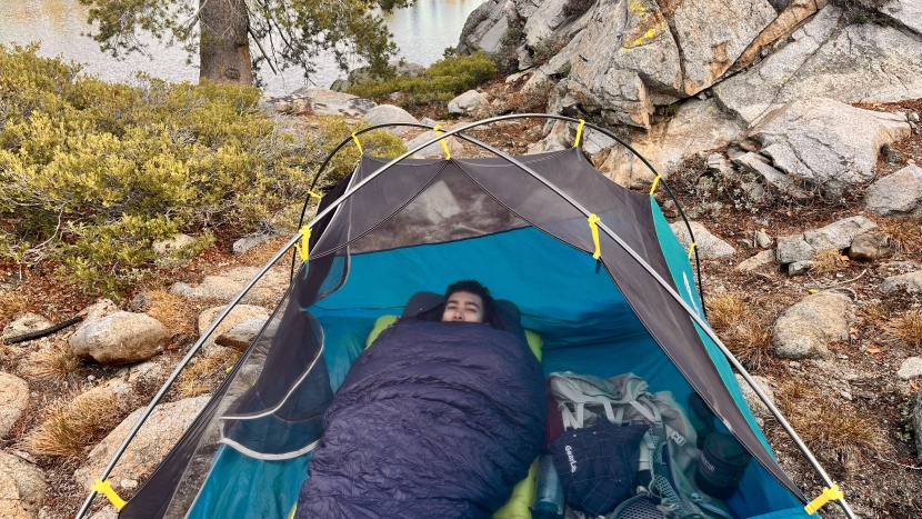 backpacking sleeping bag - the western mountaineering megalite was plenty warm for our chilly...