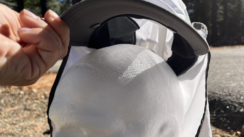 outdoor research sun runner cap - the mesh vents trade off a sliver of protection for improved airflow.