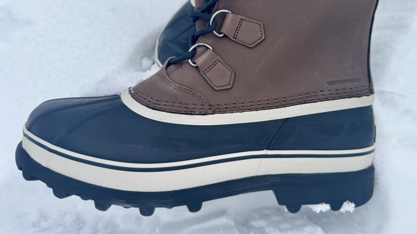sorel uses stout stitches to attach its nubuck leather upper to the...