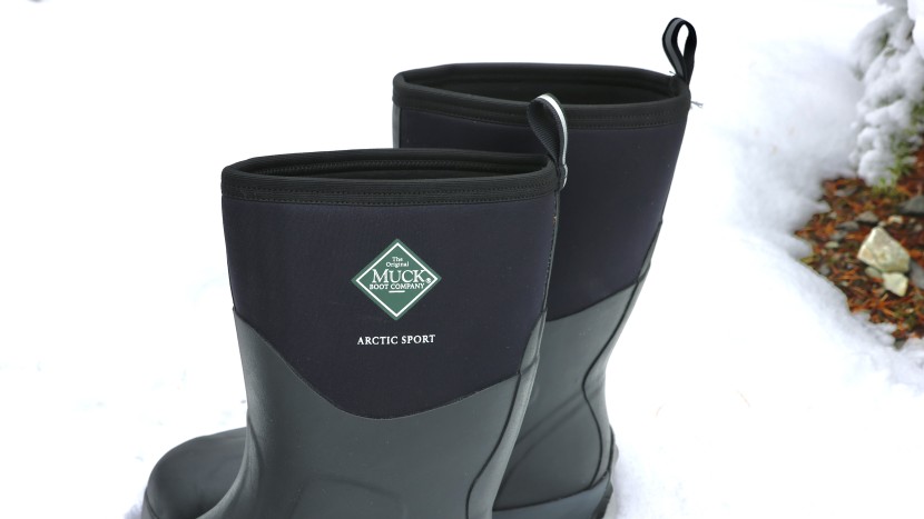 muck boot arctic sport mid - the neoprene uppers improve comfort by allowing the tops to flex...