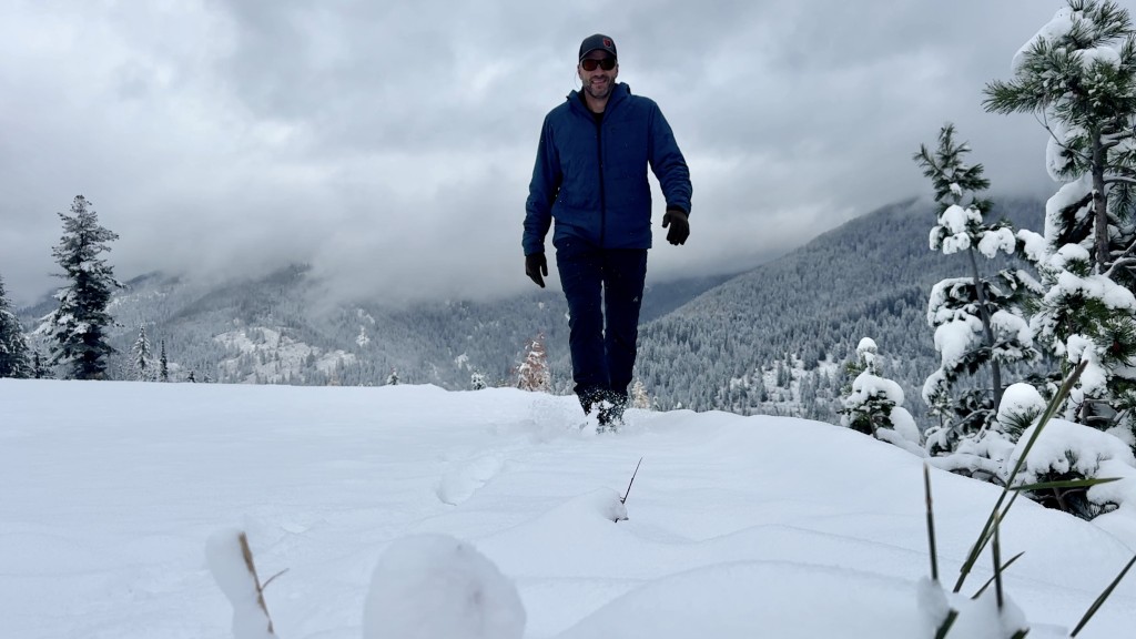 winter boots men - testing winter boots on a cold day in the mountains of idaho.