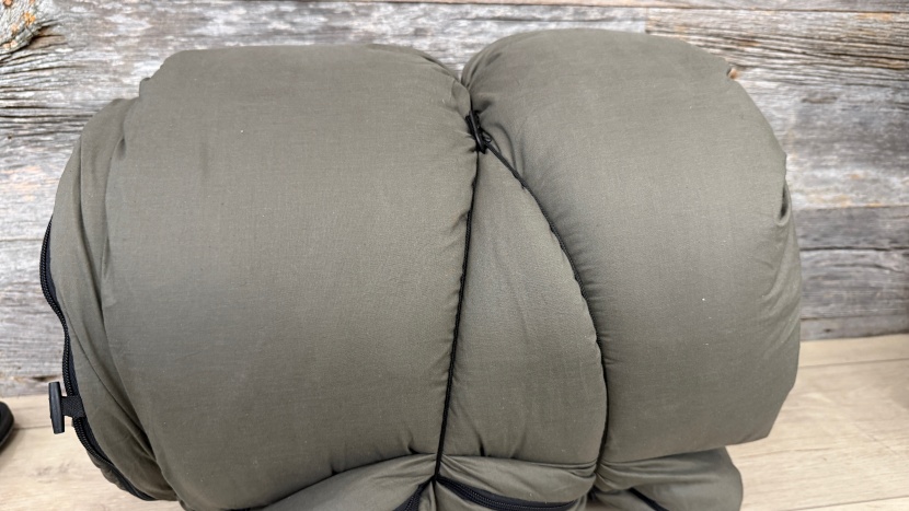 camping sleeping bag - coleman calls this an innovative storage strap on the heritage, but...