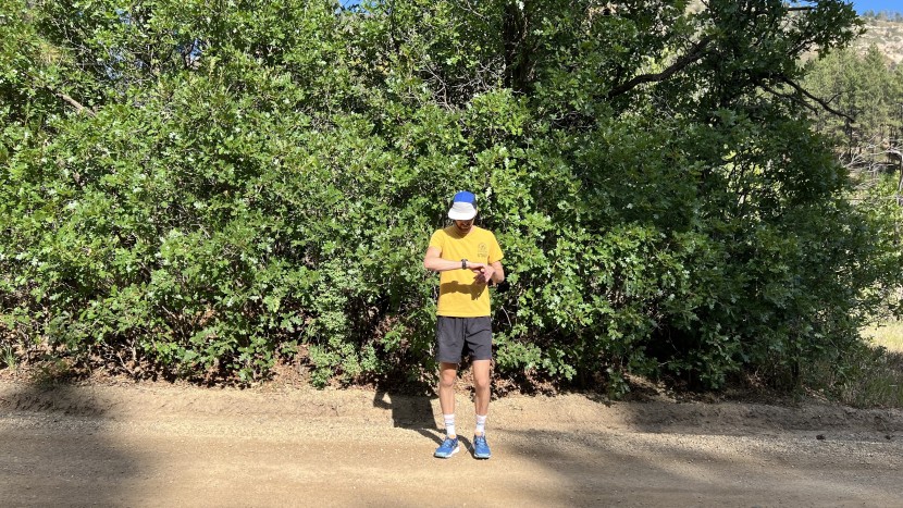 garmin forerunner 970 - the bright amoled display on the forerunner 970 is excellent in all...