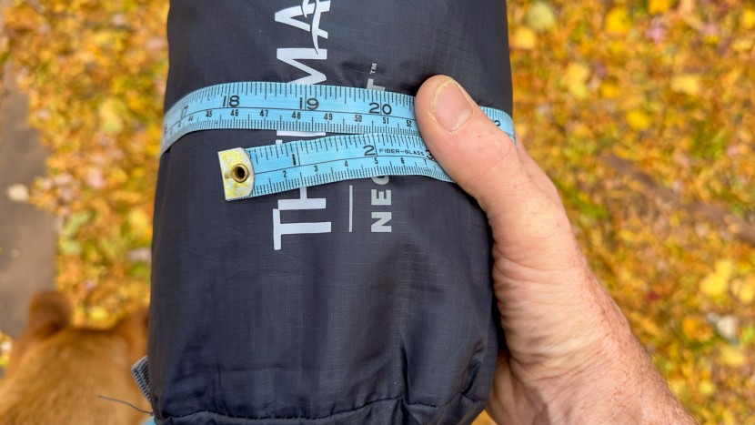 therm-a-rest neoloft - we measured the included stuff sack at 18&quot; in circumference and...