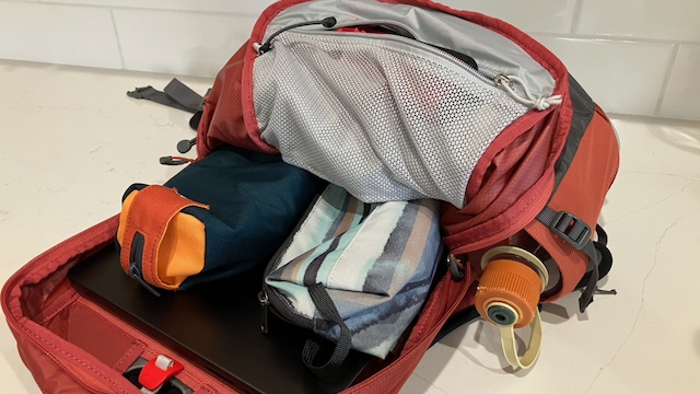 daypack womens - a 13&quot; laptop and accessories easily fit in the main compartment...