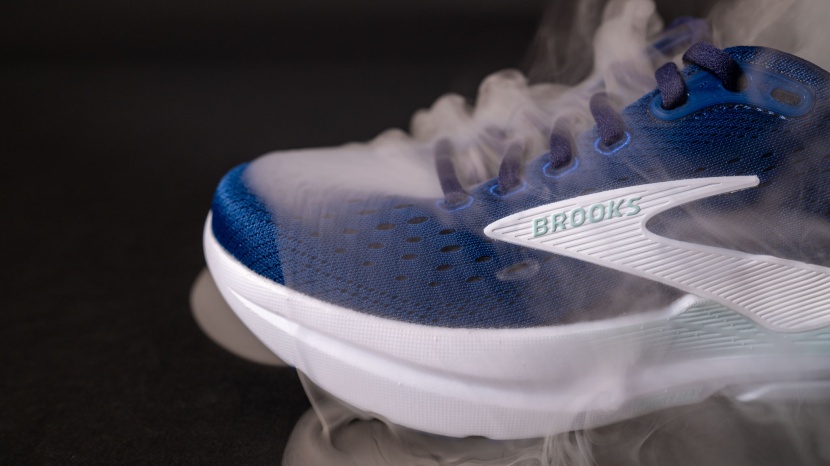 brooks ghost max 3 for women - the ghost max&#039;s upper is very breathable, shown here by our smoke...