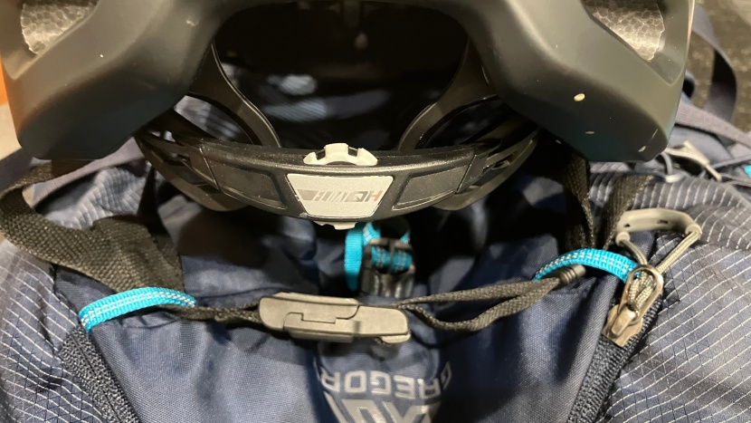 nylon loops on the front can also be used to hold a helmet.