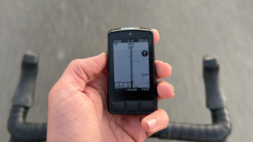 wahoo elemnt bolt 3 - the navigation screen on the bolt is easy to see, even when you&#039;re...