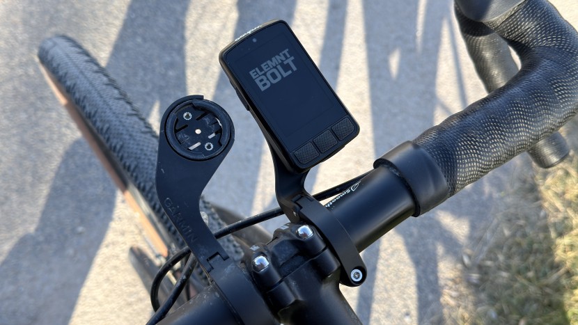the wahoo out-front mount isn't the same as the garmin mount.