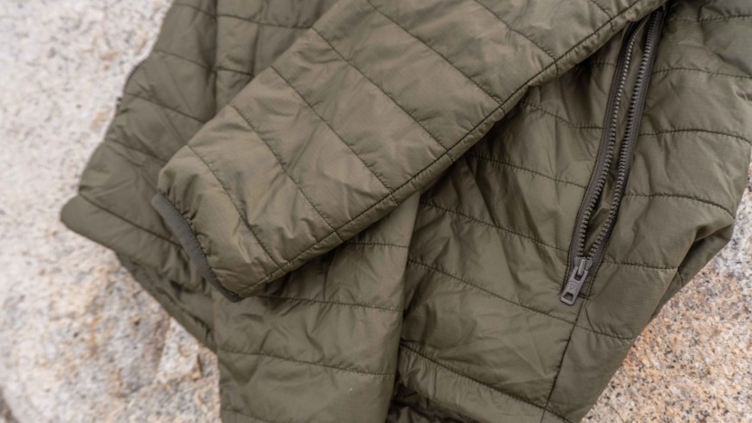 insulated jacket - synthetic insulation performs better in wet weather - just remember...
