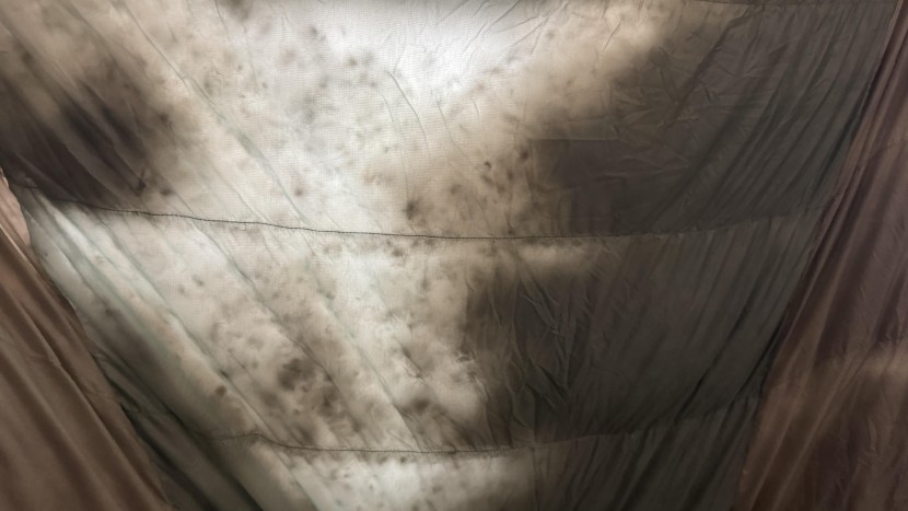 sleeping bag - when held up to light, the down insulation in this sleeping bag&#039;s...