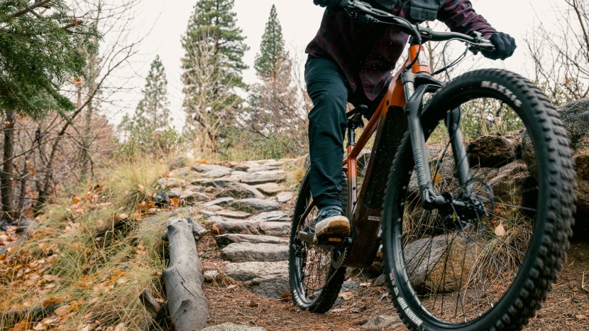 ride1up trailrush - it's not the rowdiest bike we've tested, but the trailrush is plenty...