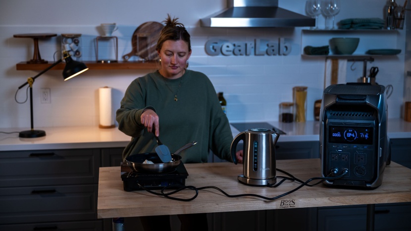 ecoflow delta pro 3 - the delta pro 3 has enough power to run kitchen appliances like...