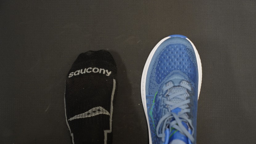 hoka mach 6 - this hoka has a narrow and aggressive taper of the forefoot...